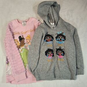 Disney Girls Lot of 2 Sweaters - Size 6 - Encanto & Princesses